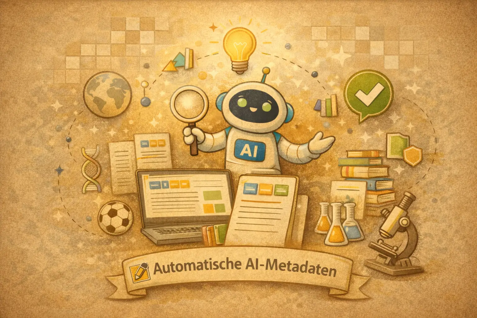 AI-Metadatenanreicherung und automatische Kategorisierung